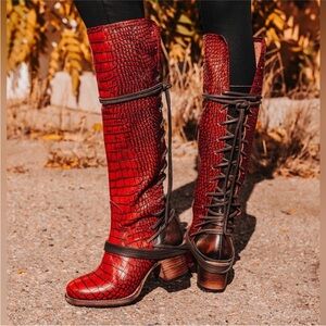 FREEBIRD Coals in Red Croco